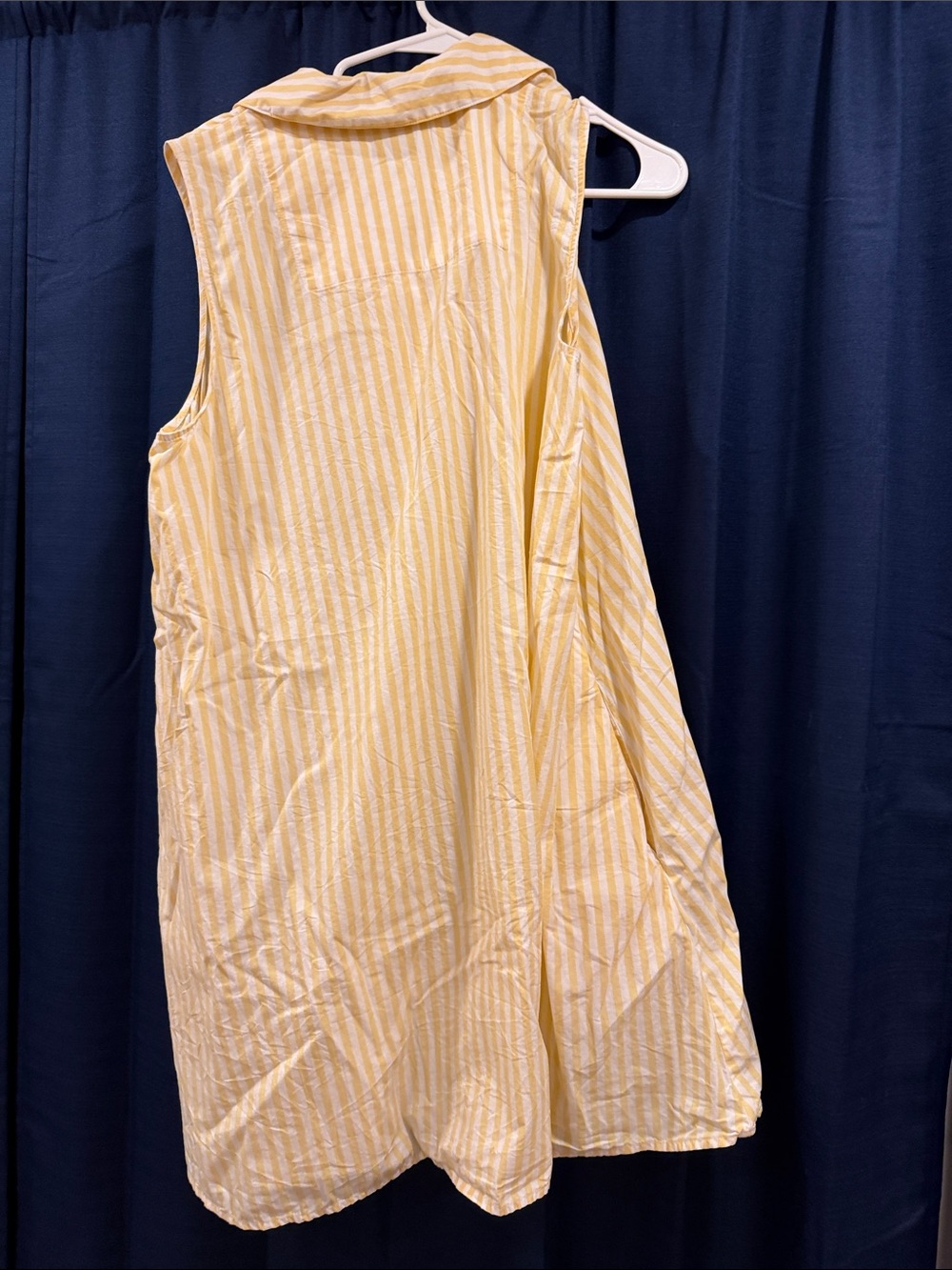 Banana Republic Yellow Striped Sleeveless Tank Dress - Picture 2 of 4